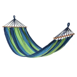 AMACA 200 X 100 CM TESSILE RIGA BLU/VERDE MULTICOLORE CAMPEGGIO GIARDINO 65203A