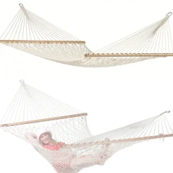 AMACA RELAX LETTINO A RETE SOSPESA A DONDOLO X UTILIZZO IN GIARDINO VIAGGIO