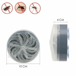 AMMAZZA ZANZARE A CARICA SOLARE LUCE BLU DA MURO LUCE CASA ANTI INSETTI VENTOSE