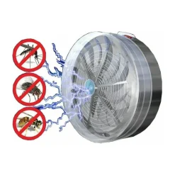 AMMAZZA ZANZARE A CARICA SOLARE LUCE BLU DA MURO LUCE CASA ANTI INSETTI VENTOSE