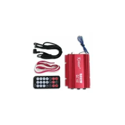 AMPLIFICATORE AUDIO 12V USB MP3 CASA AUTO 2 CANALI STEREO 500W TELECOMANDO MA700