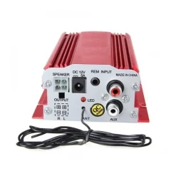 AMPLIFICATORE AUDIO 12V USB MP3 CASA AUTO 2 CANALI STEREO 500W TELECOMANDO MA700