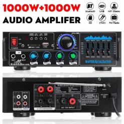 AMPLIFICATORE AUDIO 2X70W FUNZIONE KARAOKE FM/BLUETOOTHMP3/USB/BLUETOOTH Q-GF289