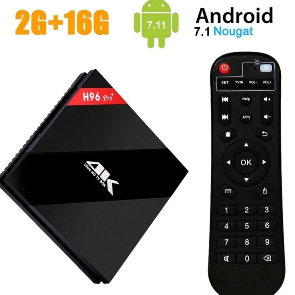 ANDROID TV BOX H96 4K ULTRA HD AMLOGIC CORTEX SMART WiFi BLUETOOTH 3D