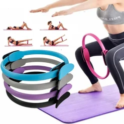 ANELLO PILATES CERCHIO DOPPIA IMPUGNATURA COSCE BRACCIA ANTISCIVOLO RESISTENTE YOGA