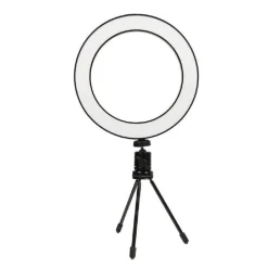 ANELLO PUNTO LUCE LED FOTOGRAFIA MAKEUP VIDEO DIFFUSORE CIRCOLARE 6" 16CM DIMMER