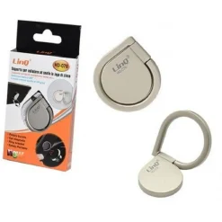 ANELLO SUPPORTO AUTO PER SMARTPHONE PRESA ARIA LETTORE CD IN LEGA DI ZINCO HD-076