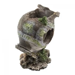 ANFORA MEDIA PER ACQUARIO NASCONDIGLIO PER PESCI IDEALE PER UN ATMOSFERA STORICA