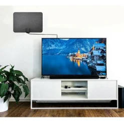 ANTENNA AMPLIFICATA TV DIGITALE TERRESTRE INTERNA HDTV 1080P VHF / UHF 29DB