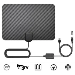 ANTENNA AMPLIFICATA TV DIGITALE TERRESTRE INTERNA HDTV 1080P VHF / UHF 29DB