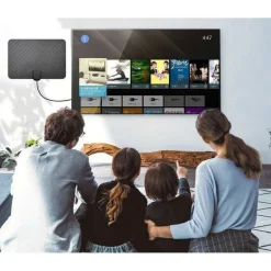 ANTENNA AMPLIFICATA TV DIGITALE TERRESTRE INTERNA HDTV 1080P VHF / UHF 29DB