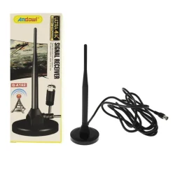 ANTENNA DI SEGNALE TV PER INTERNI 1080P BASE MAGNETICA CON CAVO COASSIALE Q-A162