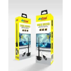 ANTENNA DI SEGNALE TV PER INTERNI 1080P BASE MAGNETICA CON CAVO COASSIALE Q-A162