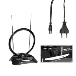 ANTENNA DIGITALE TERRESTRE AMPLIFICATA INTERNI SEGNALE HD VHF UHF HDTV 38DBI