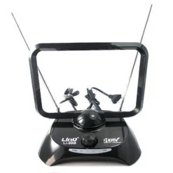 ANTENNA DIGITALE TV DVB-T AMPLIFICATA 38DBI FULL HD VHF UHF PORTATILE AUTO LI-99B