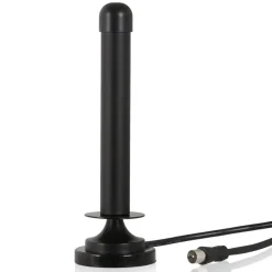 ANTENNA TV PORTATILE PER AUTO CAMPER SUV BARCA CAMPER DVB-T 25 DV CON CALAMITA