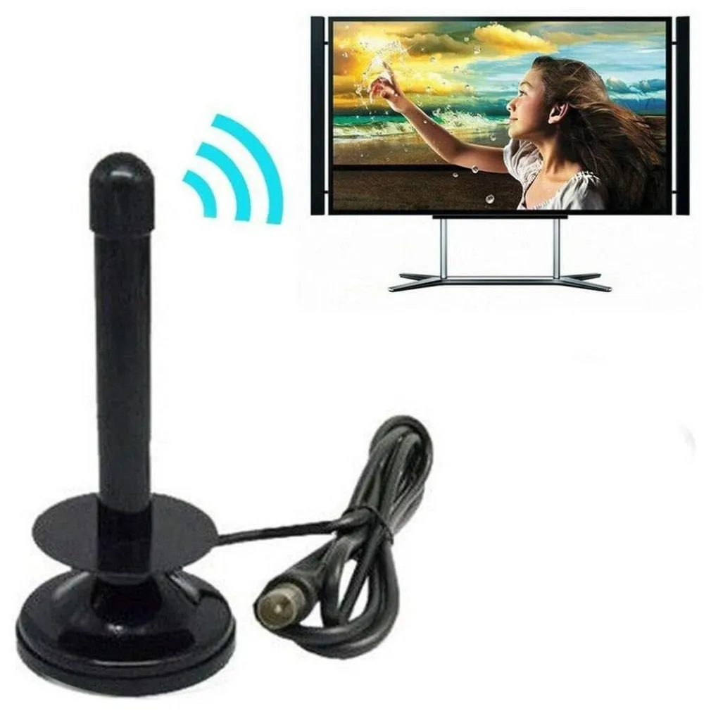 ANTENNA TV PORTATILE PER AUTO CAMPER SUV BARCA CAMPER DVB-T 25 DV CON CALAMITA