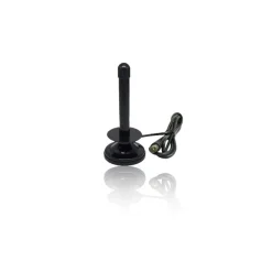 ANTENNA TV PORTATILE PER AUTO CAMPER SUV BARCA CAMPER DVB-T 25 DV CON CALAMITA