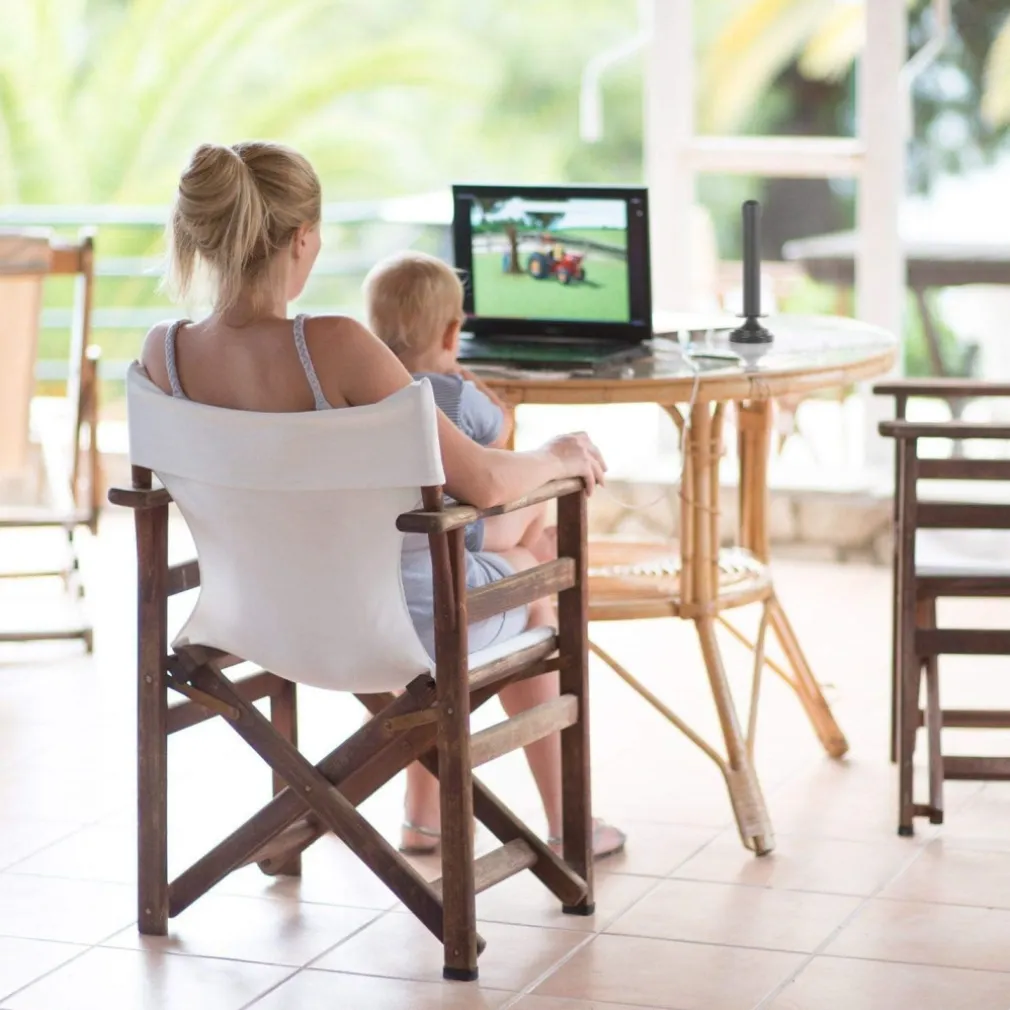 ANTENNA TV PORTATILE PER AUTO CAMPER SUV BARCA CAMPER DVB-T 25 DV CON CALAMITA