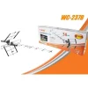 ANTENNA TV UHF DVB-T DVB-T2 DIGITALE ESTERNO AMPLIFICATA HDTV LTE 38DBI WC-237B