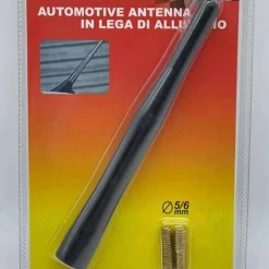 ANTENNA UNIVERSALE MINI 12 CM CORTA AM FM COLORE NERO PER AUTORADIO RADIO DAB