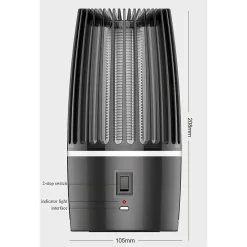 ANTIZANZARE ELETTRICA FOTOCATALITICO 360° PORTATILE LUCE VIOLA ALIMENTATORE USB