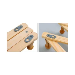 APPENDIABITI APPENDIPANNI DA PARETE LEGNO 10 POSTI A FISARMONICA ESTENSIBILE