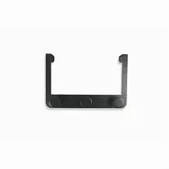 APPENDIABITI DA PORTA CON 3 GANCI 19.5X11.5CM NERO PER ASCIUGAMANI VESTITI 87776