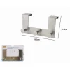 APPENDIABITI DA PORTA CON 3 GANCI 19.5 X 11.5CM SILVER ASCIUGAMANI VESTITI 87784