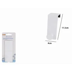 APPENDIABITI DA PORTA CON 1 GANCIO 4X11.5CM BIANCO PER ASCIUGAMANI VESTITI 87778