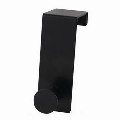 APPENDIABITI DA PORTA CON 1 GANCIO 4X11.5 CM NERO PER ASCIUGAMANI VESTITI 87774