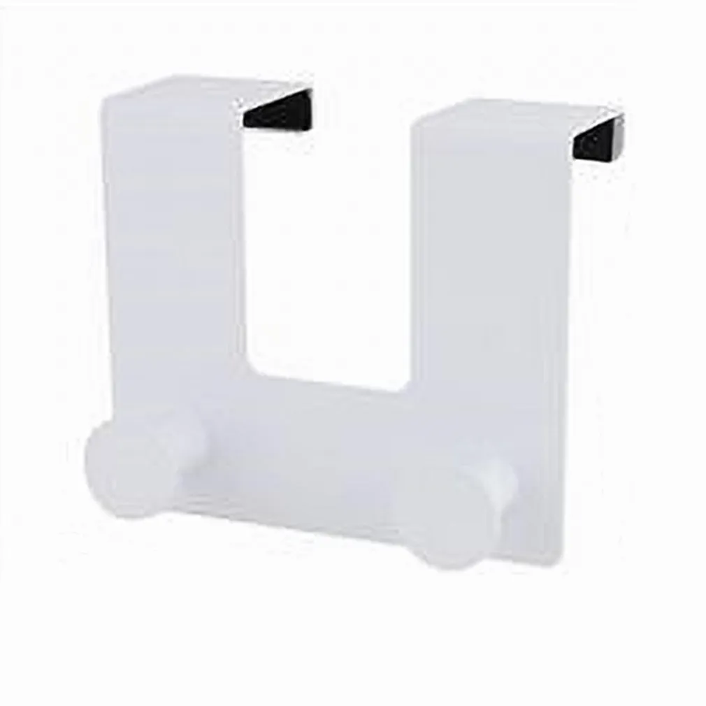 APPENDIABITI DA PORTA CON 2 GANCI 12.5X11.5 CM BIANCO ASCIUGAMANI VESTITI 87779