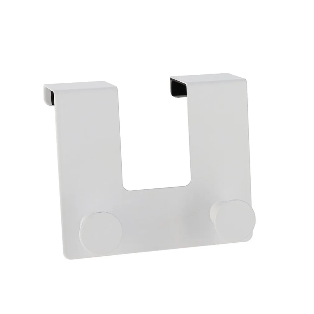 APPENDIABITI DA PORTA CON 2 GANCI 12.5X11.5 CM BIANCO ASCIUGAMANI VESTITI 87779