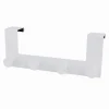 APPENDIABITI DA PORTA CON 4 GANCI 27X11.5CM BIANCO PER ASCIUGAMANI VESTITI 87781