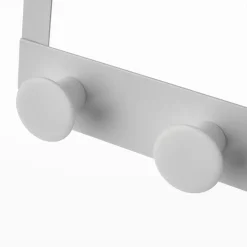APPENDIABITI DA PORTA CON 4 GANCI 27X11.5CM BIANCO PER ASCIUGAMANI VESTITI 87781