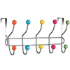 APPENDIABITI DA PORTA CON 10 GANCI E POMELLI MULTICOLORE GANCIO DIETRO PORTA
