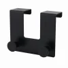APPENDIABITI DA PORTA CON 2 GANCI 12.5X11.5CM NERO PER ASCIUGAMANI VESTITI 87775