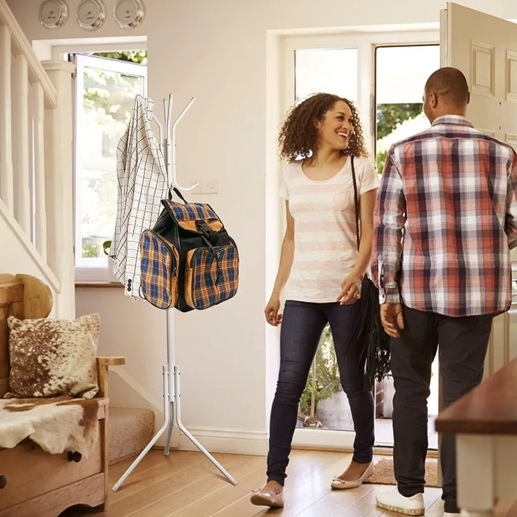 APPENDIABITI INDIPENDENTE CON 12 GANCI MULTIUSO PER OMBRELLI BORSE GIACCHE 170 X 42 CM