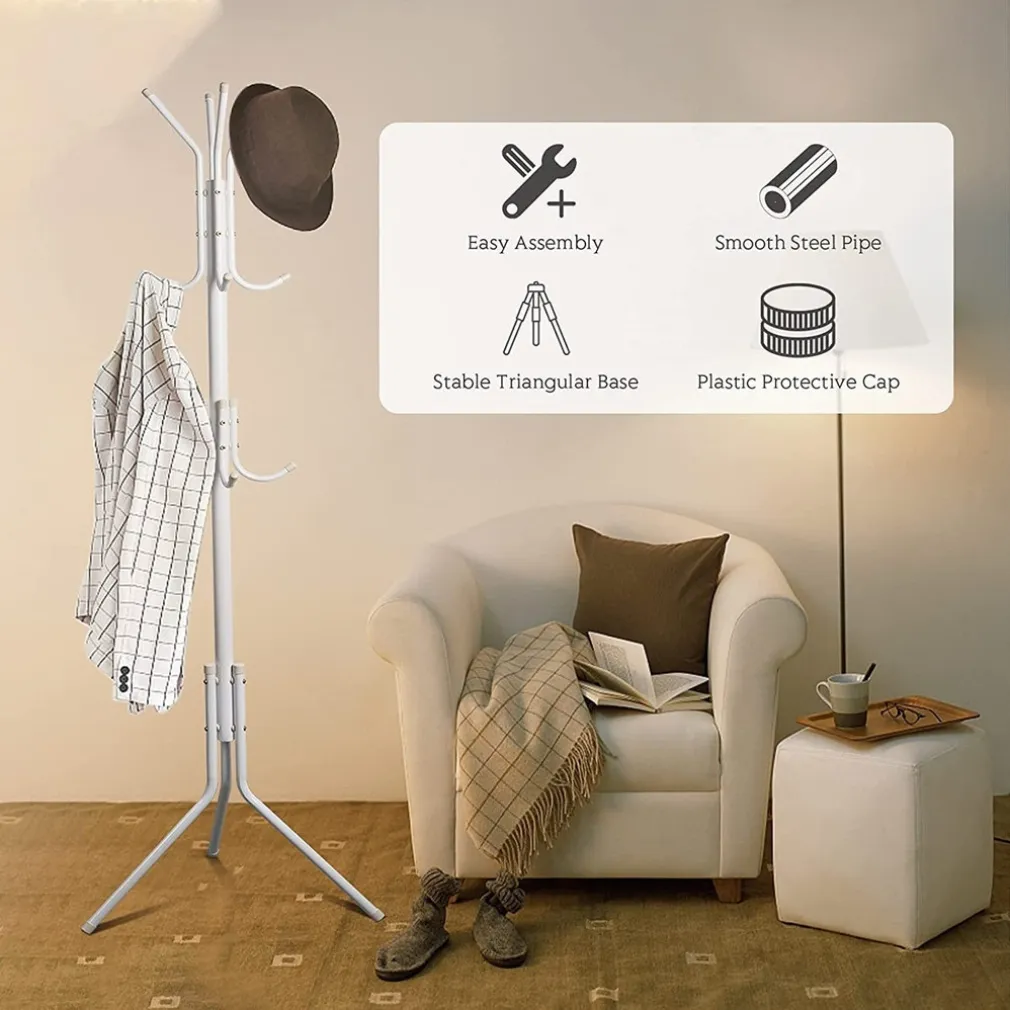 APPENDIABITI INDIPENDENTE CON 12 GANCI MULTIUSO PER OMBRELLI BORSE GIACCHE 170 X 42 CM