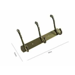 APPENDINO CON 3 GANCI A FARFALLA PARETE MULTIUSO VITI 25X5.5CM 52184 APPENDIABITI