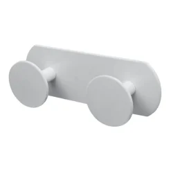 APPENDINO CON 2 GANCI APPENDI PORTA ASCIUGAMANO A 2 POSTI BAGNO CASA BIANCO 59771