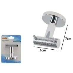 APPENDINO DOPPIO GANCIO PER ACCAPPATOIO ASCIUGAMANI IN ACCIAIO ACCESSORI BAGNO 87915