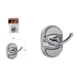 APPENDINO GANCIO APPENDI PORTA ASCIUGAMANO DOPPIO BAGNO OVALE 7 X 7 CM 52005