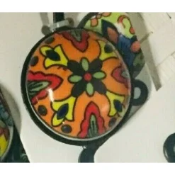 APPENDINO GANCIO PARETE APPENDIABITI METALLO CERAMICA DECORI ASS. 13X4CM 749346