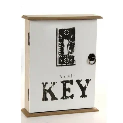APPENDINO PORTA CHIAVI KEY PARETE CON GANCI LEGNO 20X25X26CM DECORI ASS. 762314