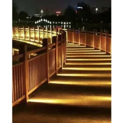 APPLIQUE ESTERNO GRIGIO 4W IMPERMEABILE IP65 SEGNAPASSI LUCE FREDDA O CALDA ES47