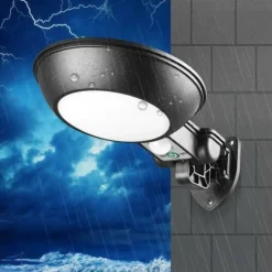 APPLIQUE FARO LAMPIONE PANNELLO SOLARE FOTOVOLTAICO SENSORE MOVIMENTO JX-166