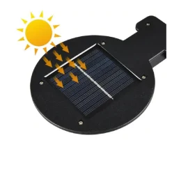 APPLIQUE FARO LAMPIONE PANNELLO SOLARE FOTOVOLTAICO SENSORE MOVIMENTO JX-166