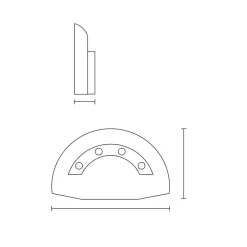 APPLIQUE LED COB STONDATA BIANCA 4 W DESIGN ELEGANTE LUCE FREDDA 6500K XC-9305