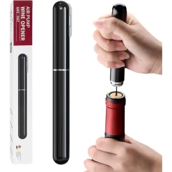 APRIBOTTIGLIE A PRESSIONE ARIA CON TAGLIACAPSULE CAVATAPPI A POMPA REGALO AMANTI VINO CASA